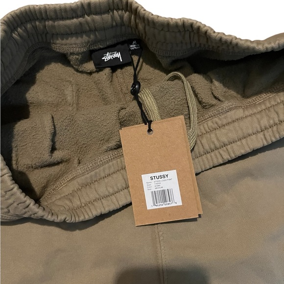 Men’s STUSSY Khaki Sweatpants - NEW - MEDIUM - Picture 4 of 5